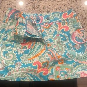 New York & Company Multicolor Paisley Skort